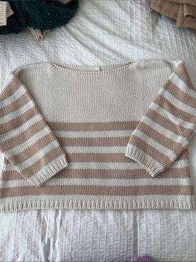 Babaa Jumper no 3 in Natural Stripe